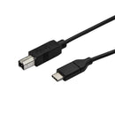 StarTech.com USB2CB50CM cabo USB 0,5 m USB 2.0 USB C USB B Preto
