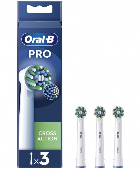 Oral-B BRAEB50_3FFS cabeça de escova de dentes 3 unidade(s) Preto