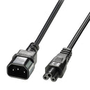 Lindy 30341 cabo de energia Preto 2 m Acoplador C14 Acoplador C5