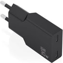 CARGADOR DE PARED GAN AISENS A110-1006 2XUSB TIPO-C 30W NEGRO