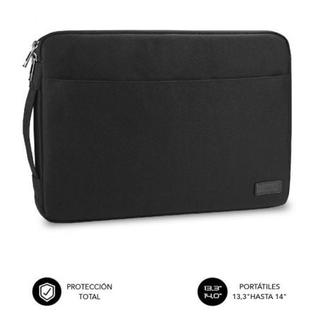 FUNDA SUBBLIM URBAN LAPTOP SLEEVE PARA PORTÁTILES HASTA 14" NEGRA