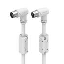 Hama 00205056 cabo coaxial 1,5 m Branco