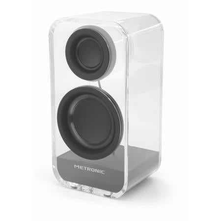 METRONIC SPEAKER BLUETOOTH CRISTAL TRANSPARENT BLACK *PROMO*