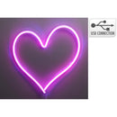 LUZ LED DE NEON DECORATIVA CORAÇÃO, 32 X 34 CM