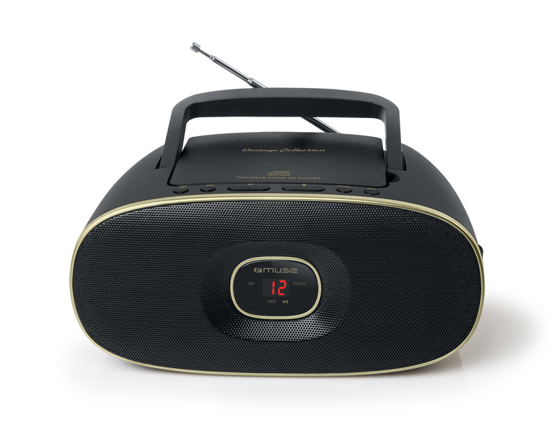 MUSE RADIO PORTATIL C/CD RADIO MW/FM 230V PRETO