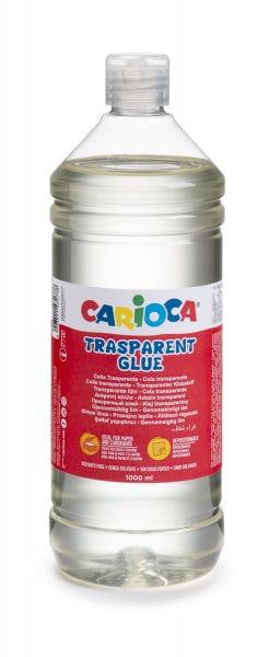 CARIOCA BOTELLA COLA TRANSPARENTE 1000GR - TAPA CON DISPENSADOR -