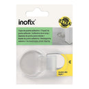 BATENTE ADESIVO TRANSPARENTE SILENCIOSO (BLISTER) INOFIX