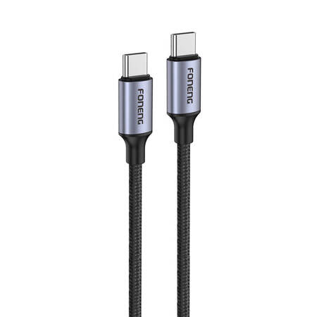 CABO USB-C PARA USB-C FONENG X95 1,2 M 60W (CINZENTO)