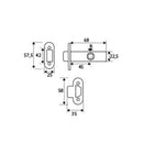 BLÍSTER MAÇANETA TUBULAR C/C PCT03 45MM LTD EDM
