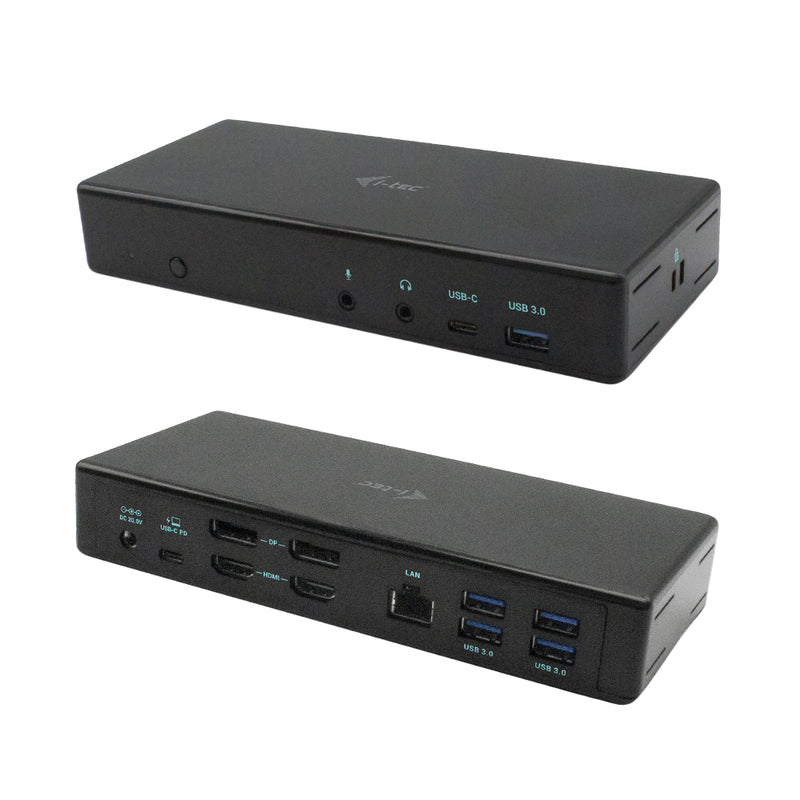 i-tec C31QUATTRODOCKPD base & duplicador de portas Com fios USB 3