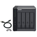 QNAP TR-004 Caixa para Discos Rígidos Compartimento HDD/SSD Preto