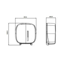 SUPORTE PAPEL HIGIENICO TIMELESS ABS RECICLADO PRETO JOFEL