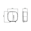 SUPORTE PAPEL HIGIENICO TIMELESS ABS RECICLADO PRETO JOFEL