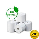 CAJA DE ROLLOS PAPEL TÉRMICO GENÉRICO 57X35 210U BPA 57 X 35MM 21