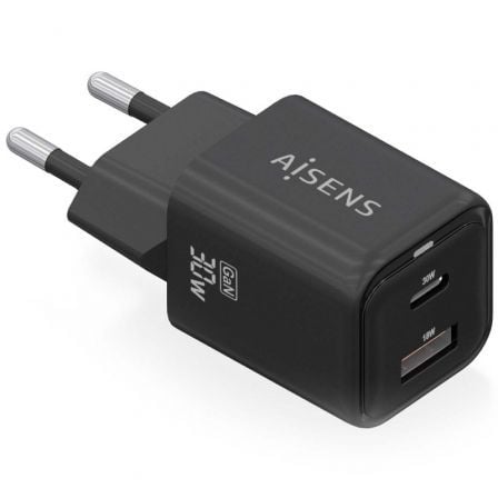 AISENS ASCH-30W2P021-BK carregador de dispositivos móveis Univers