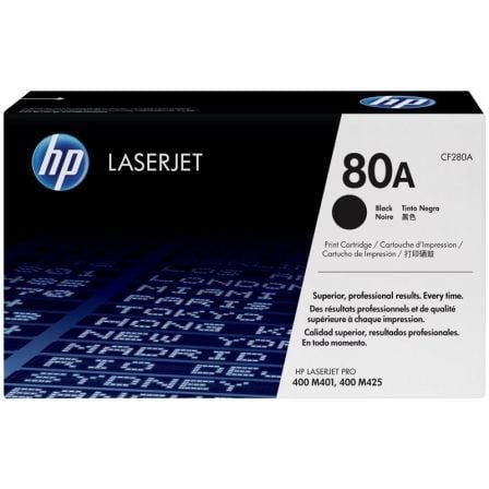 HP Toner LaserJet Original 80A Preto