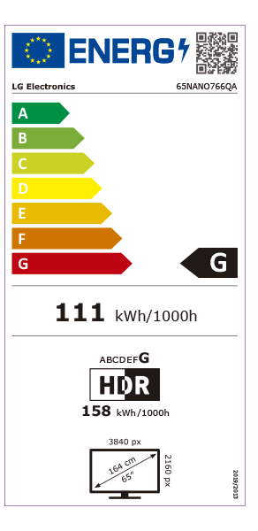 LG NanoCell 65NANO766QA TV 165,1 cm (65") 4K Ultra HD Smart TV Wi