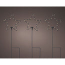 LUZ DECORATIVA MICROLED ESTACAS ESTRELAS, Ø15X42,5CM. LUMINEO