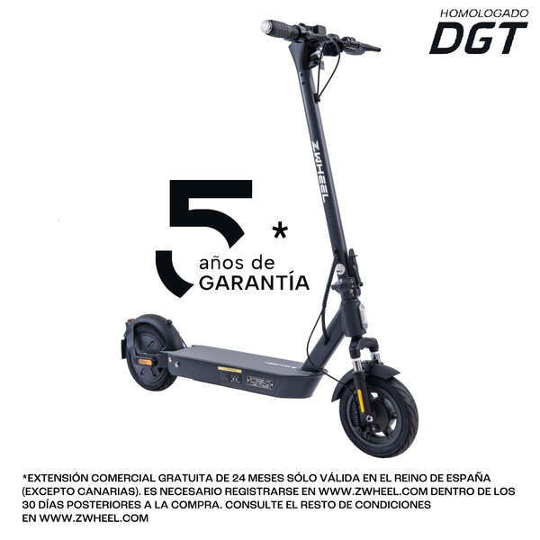 TROTINETE ELÉTRICA ZWHEEL ZFOX MAX URBAN DARK MOTOR 400W AUTONOMI