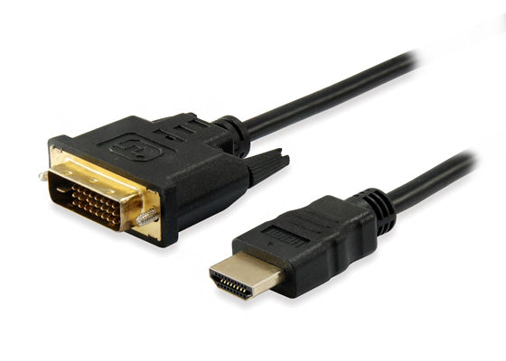 Equip 119322 adaptador de cabo de vídeo 2 m HDMI DVI-D Preto