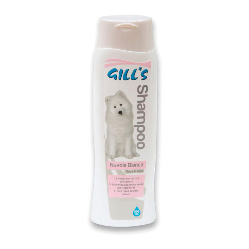 CHAMPÔ PARA ANIMAIS DE ESTIMAÇÃO ESPECIFICO PELO BRANCO 200ML GIL