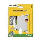ENROLADOR DE EXTERIOR GIRATORIO 180° COM 5M DE FITA BRANCO 28X159