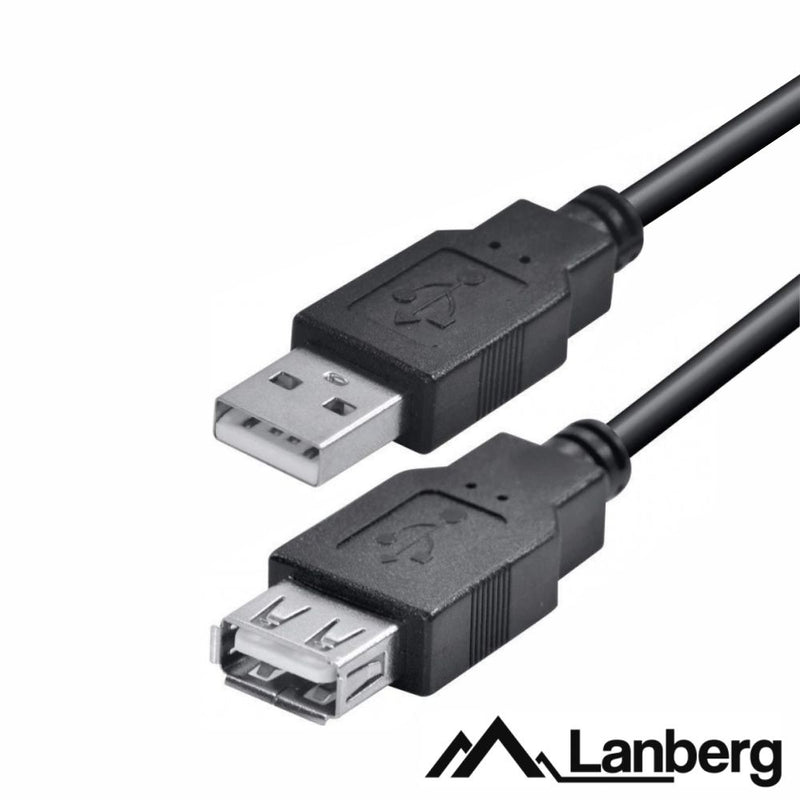 CABO USB-A 2.0 MACHO  USB-A FÊMEA 3M LANBERG