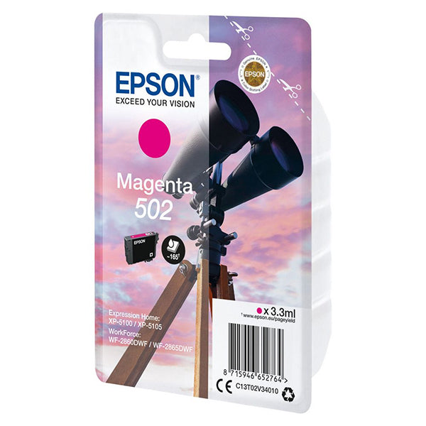 Epson 502 tinteiro 1 unidade(s) Original Rendimento padrão Magent