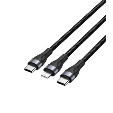 CABLE USB TIPO-C VENTION H17BAV USB TIPO-C MACHO - LIGHTNING MACH