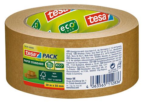 TESA TESAPACK PAPER STANDARD CINTA ADHESIVA DE PAPEL 50MMX50M - H