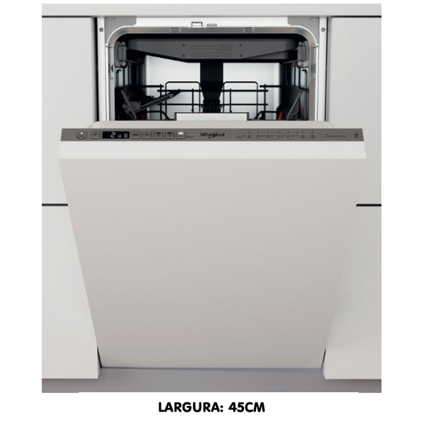 MÁQUINA DE LAVAR LOUÇA DE ENCASTRE 10 TALHERES WHIRLPOOL WSIO-3-O