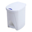 CAIXOTE COM PEDAL DE 7L BRANCO 20X26X28CM