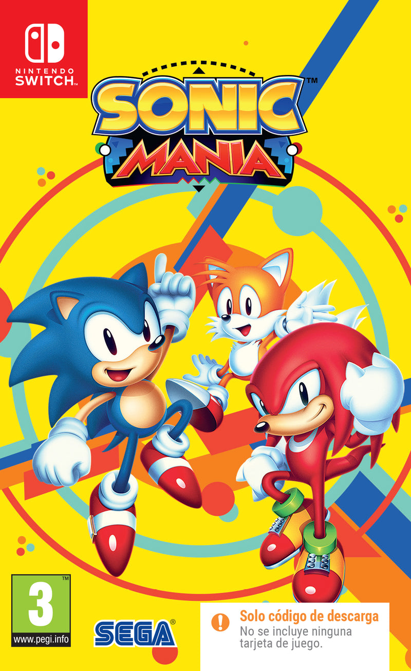 JGO. SWITCH SONIC MANIA CODIGO DIGITAL