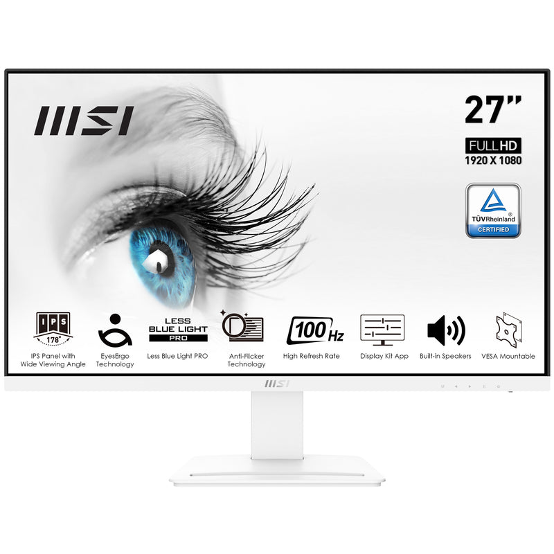 MONITOR MSI PRO MP273AW 27"FHD 100HZ 1MS FRAMELESS IPS,A.GLARE,L.