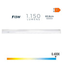 ARMADURA ELETRÓNICA LED 13W 1150LM 6500K LUZ FRIA 83,8X3.5X3.8CM