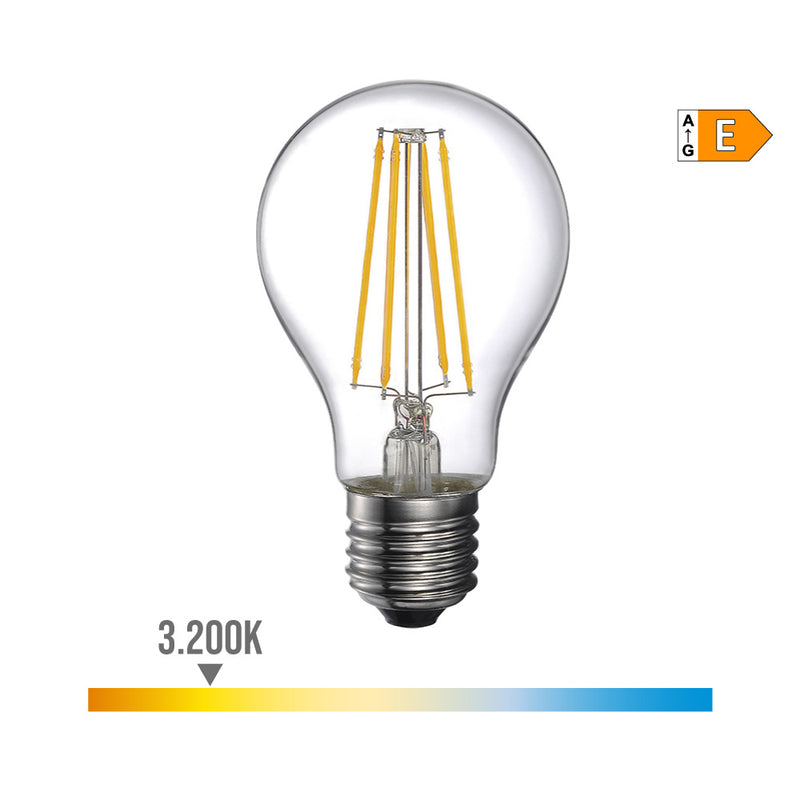 LÂMPADA STANDARD COM FILAMENTO DE LED E27 6W 800LM 3200K LUZ QUEN