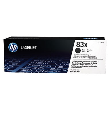 HP Toner LaserJet Original 83X Preto de elevado rendimento