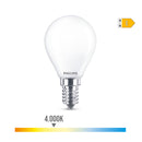 LÂMPADA ESFÉRICA LED E14 6,5W 806LM 4000K LUZ DIA Ø4,5X8CM PHILIP
