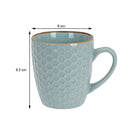 KIT 4 CHAVENAS DE CAFÉ 300ML CORES SORTIDAS
