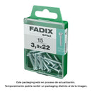 CAIXA M 15 UNID. PARAFUSO ROSCA CHAPA CR ZINCO 3,9X22MM FADIX