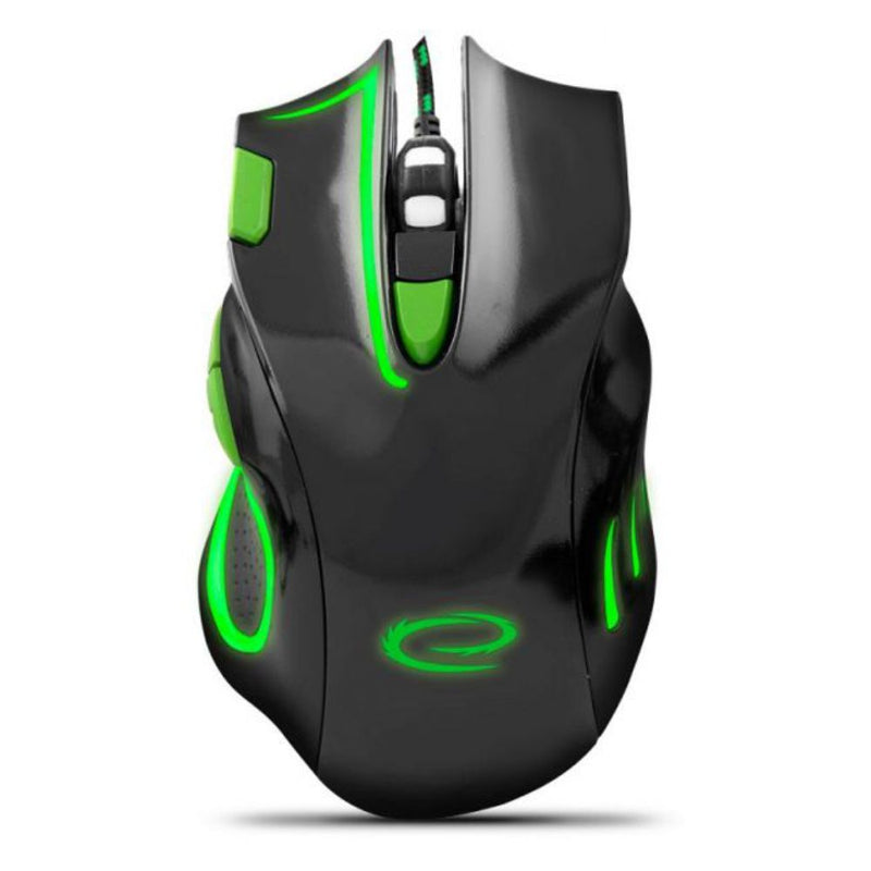 RATO ÓPTICO 8002400 DPI USB P GAMING LED VERDE 7D HAWK