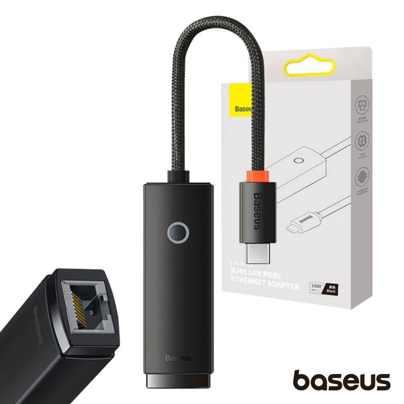 CABO ADAPTADOR USB-C  RJ45 1GBS BASEUS