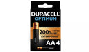 PILA DURACELL ALCALINA OPTIMUM PBA AA LR06 K4 1 BL
