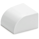 CABO PVC EM FORMA QUADRADA E TAMPA BRANCA 25*16MM 4PCS