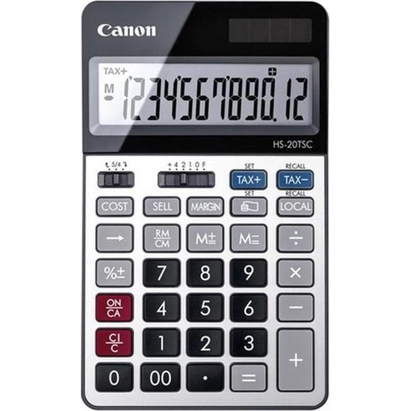 Canon HS-20TSC calculadora PC Calculadora financeira Preto, Prate