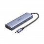 HUB UGREEN 6EN1 USB-C A HDMI   3XUSB-A   SDTF