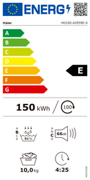 MÁQUINA DE SECAR ROUPA HAIER HD100A2959ES( 10 KG - CONDENSAÇÃO CO