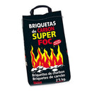 BRIQUETES DE CARVÃO VEGETAL 2,5KG 08006 SUPER FOC