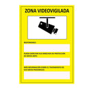 SINAL INFORMATIVO ´´ZONA VIDEOVIGILADA´´ ADESIVA 15X20CM NORMAL