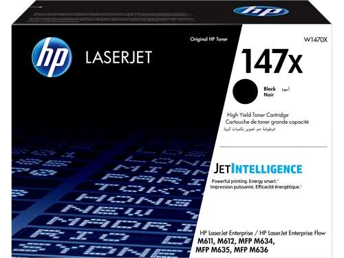 HP LaserJet Toner Original 147X Preto de elevado rendimento